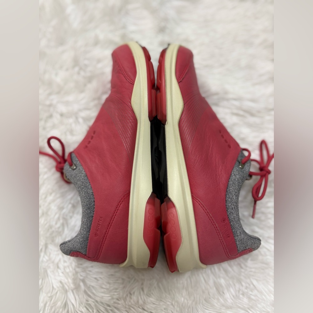 Ecco Men's Red and Gray Sneakers - Picture 5 of 9